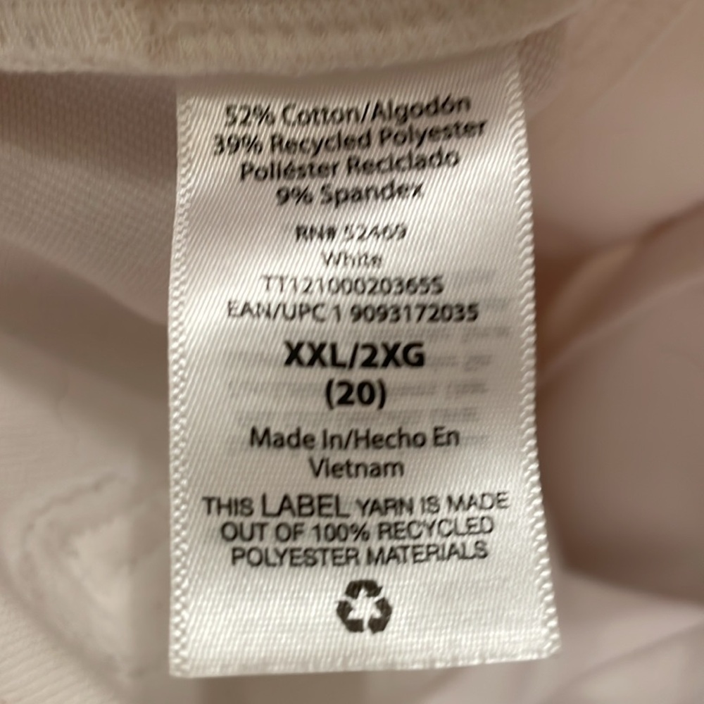 Time and Tru White Cropped Pants - Picture 8 of 9